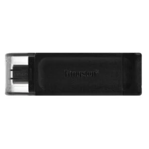 USB памет KINGSTON DataTraveler 70 64GB USB-C 3.2 Gen 1 Черна продукт снимка отпред
