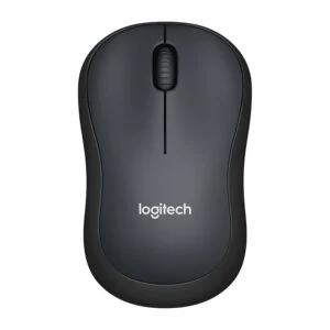 Безжична оптична мишка LOGITECH M220 Silent основен изглед с USB приемник