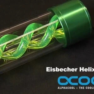 Резервоар Alphacool Eisbecher Helix 250 мм Зелен страничен изглед на продукта