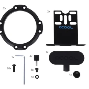 Адаптер приставка Alphacool Eisdecke D5 Dual Acrylic Attachment с акцент върху дизайна