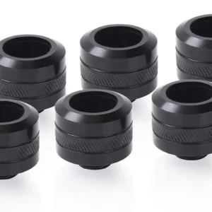 Компресионен фитинг Alphacool Eiszapfen PRO 16mm HardTube G1/4 черен основна снимка