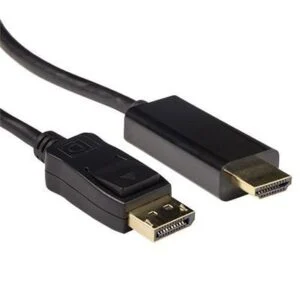Кабел ACT AK3991 DisplayPort към HDMI-A мъжко 3 м черен детайлна галерия на продукта