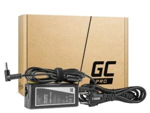 Захранване за лаптоп GREEN CELL HP PRO Charger предна страна с видими параметри