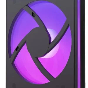 Комплект вентилатори NZXT F360 Black RGB Core страничен изглед на вентилаторите