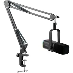 Микрофон със стойка FIFINE AM8T Dynamic RGB - Black основен продуктен кадър