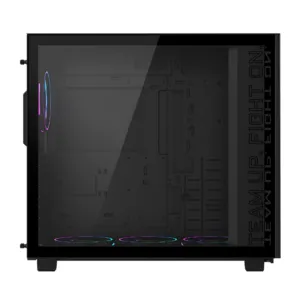Кутия Gigabyte AORUS C400 GLASS - Mid Tower изглед отзад с портове