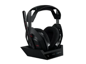 Logitech Astro A50 Lightspeed безжични слушалки с докинг станция Черни основна снимка