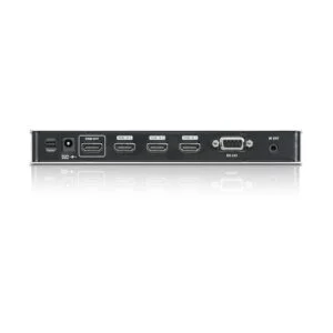 HDMI превключвател ATEN VS481B страничен изглед с видими HDMI портове