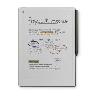 Таблет reMarkable Paper Pro 11.8 с включен стилус Marker Plus сив основен изглед отпред