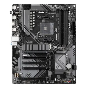 Дънна платка GIGABYTE B550 EAGLE WIFI 6 AM4 основен изглед с видими компоненти