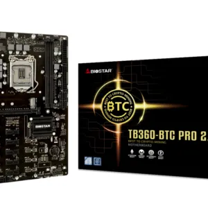 Дънна платка BIOSTAR TB360-BTC PRO 2.0 с фокус върху слотовете за памет и процесор