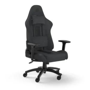 Геймърски стол Corsair TC100 RELAXED - Fabric Black/Grey основен изглед отпред