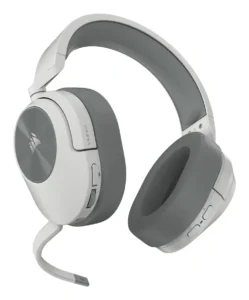 Геймърски слушалки с микрофон Corsair HS55 White основен изглед на продукта