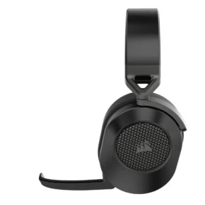 Безжични геймърски слушалки Corsair HS65 v2 Carbon с микрофон детайл на слушалките