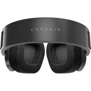 Геймърски слушалки Corsair HS80 MAX Steel Grey - снимка на продукта с акцент върху дизайна