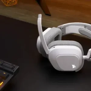 Геймърски слушалки Corsair HS80 MAX White с Bluetooth и 2.4GHz интерфейс