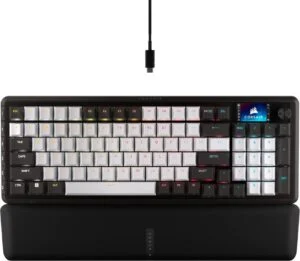Геймърскa механична клавиатура Corsair Vanguard 96 с CORSAIR MLX Plasma суичове продуктова снимка