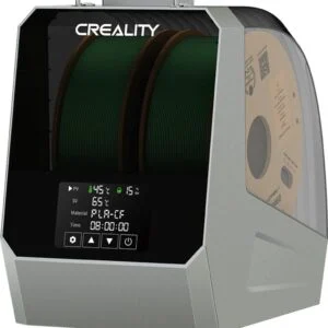 Сушилня за филаменти Creality Space Pi Plus с отворена врата и видими ролки