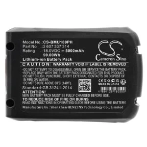 Батерия акумулаторен трион BOSCH AdvancedCut 18 1600A005B0 LiIon 18V 5000mAh Cameron Sino основно изображение
