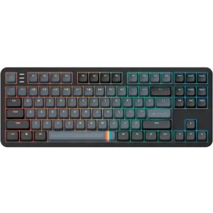 Геймърскa механична клавиатура Dark Project ALU87A Midnight RGB основен изглед отпред