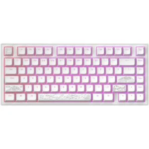 Геймърскa механична клавиатура Dark Project ALU81A Terra Nostra White RGB основен изглед