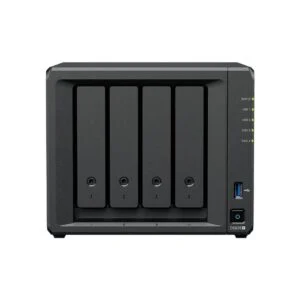 Страничен изглед на мрежов сторидж Synology NAS DS925+ с видими портове