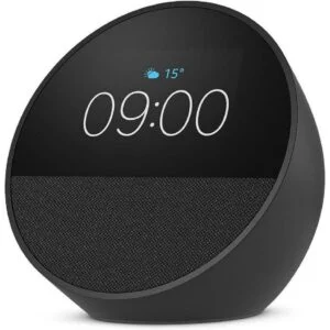Смарт часовник Amazon Echo Spot 2024 Alexa асистент Черен основен изглед