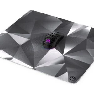 Подложка за мишка ENDORFY Crystal Black - L показва неплъзгащата гумена долна част