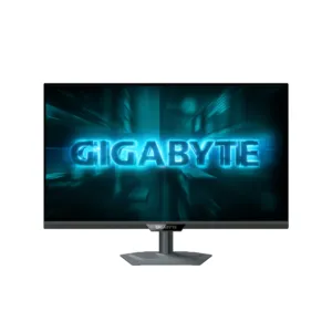 Геймърски Монитор Gigabyte G27UP основен изглед с включен екран