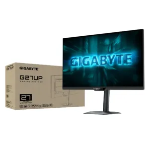 Геймърски Монитор Gigabyte G27UP показан в гейминг среда с висока резолюция