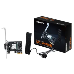 Безжична карта GIGABYTE GC-WIFI6E MediaTek MT7902 WiFi 6E продуктна снимка отпред