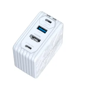 Зарядна станция AverMedia Core Go GC313 White показва USB-C портове