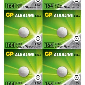 Бутонна алкална батерия GP164 LR-621 10бр. пакет с батерии на снимка