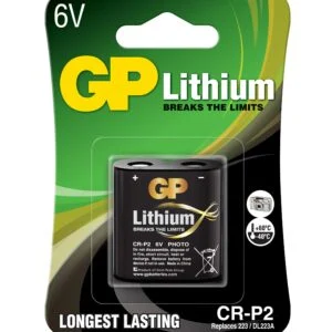 Фото литиева батерия GP CR-P2 6V продуктова снимка отпред