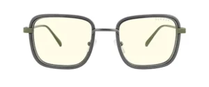 Геймърски очила GUNNAR Fallout Vault 33 Gunmetal/Olive - Clear основно изображение на продукта с квадратна рамка