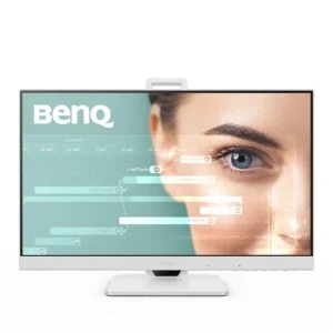 Монитор BenQ GW2486TC на офис бюро с включен екран