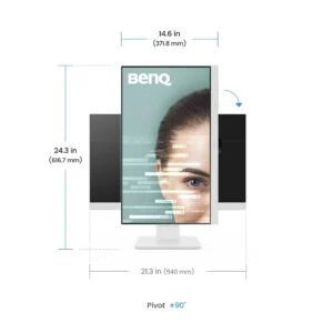 Монитор BenQ GW2486TC с ярък и контрастен дисплей в работна среда