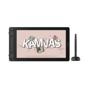 Графичен дисплей таблет HUION Kamvas 13 5080 LPI Черен основен изглед с писалка