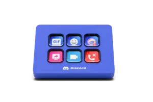 Elgato Stream Deck Mini Discord Edition контролер снимка отпред с видими бутони