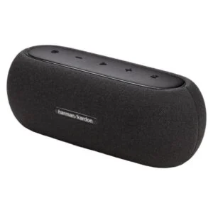 Harman Kardon LUNA черна блутут колонка с видими говорители и лого