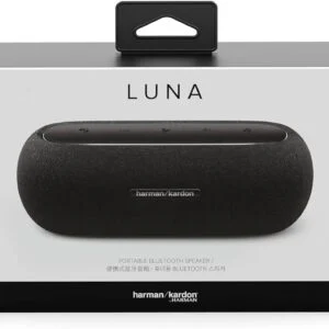 Harman Kardon LUNA блутут колонка с изглед на батерията и портове за зареждане