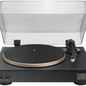 Грамофон JBL Spinner Black/Gold основен продукт снимка с ретро дизайн