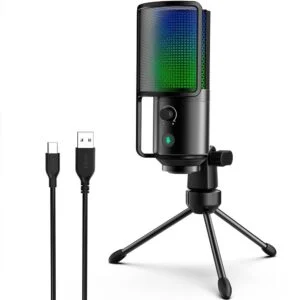 Настолен микрофон FIFINE K669 PRO2 RGB - Black основен продукт снимка