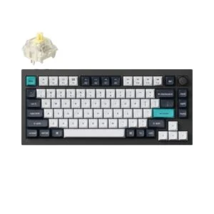 Безжична механичка клавиатура Keychron Q1 MAX Gateron Jupiter Banana Switch - Carbon Black продуктова снимка