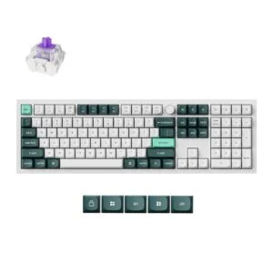 Безжична механичка клавиатура Keychron Q6 HE QMK Gateron Double-Rail Magnetic Switch Shell White продуктова снимка