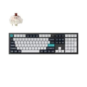 Безжична механичка клавиатура Keychron Q6 MAX Gateron Jupiter Brown Switch Carbon Black продуктова снимка