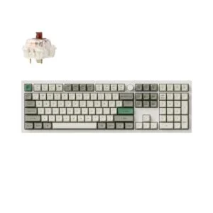 Безжична механична клавиатура Keychron Q6 MAX Gateron Jupiter Brown Switch Shell White продуктова снимка