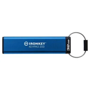 USB памет KINGSTON IronKey Keypad 200 - 32GB XTS-AES 256-bit продуктова снимка отпред