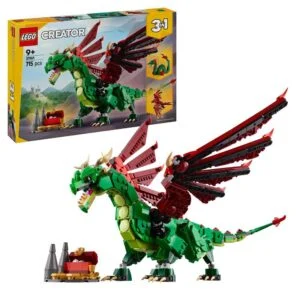 LEGO Creator Green Dragon 31161 основен изглед на комплекта с дракон