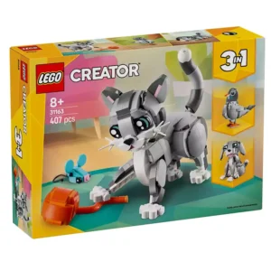 LEGO Creator Gray Cat- 31163 основен модел игрива котка в детайли